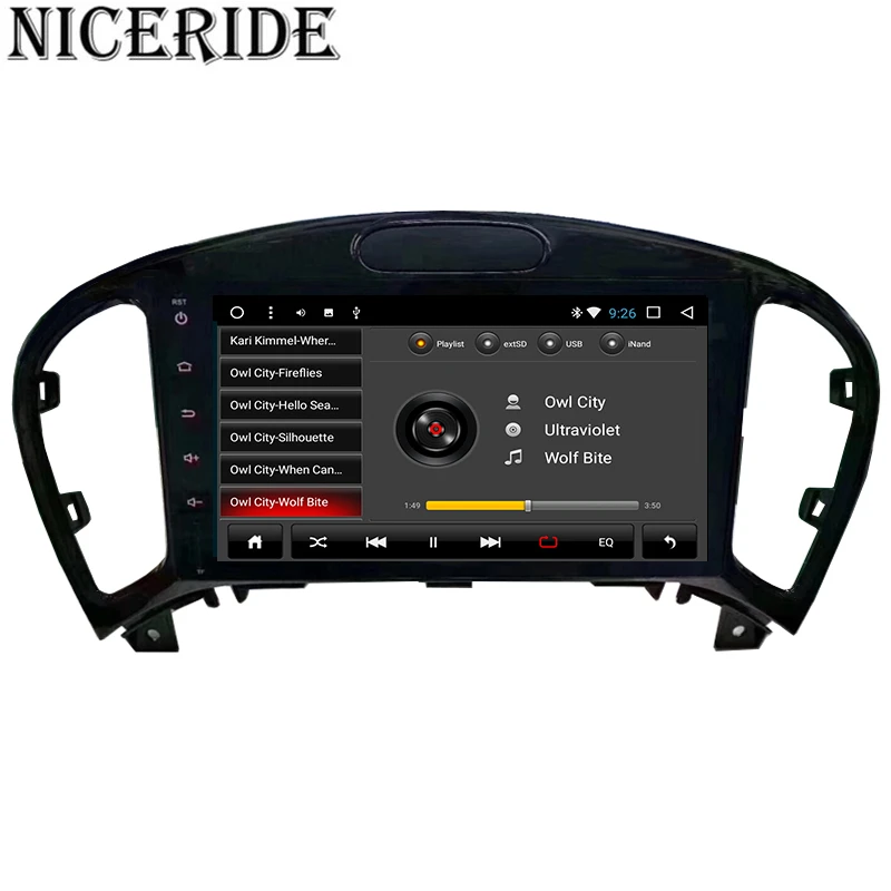 Perfect Android 7.1 Car DVD Player for Nissan Juke for Infiniti ESQ 2012-2017 GPS Navigation Stereo multimedia 2 din car audio Wifi BT 4