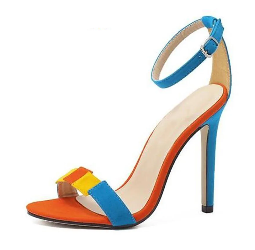 rainbow colored sandals