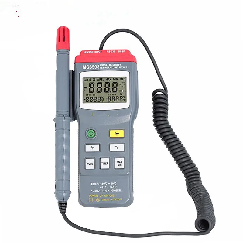 

Hot Sale High Accuracy Digital Pen Style Thermo-hygrometer Thermometer MS6503 Handheld Portable Temperature Humidity Meter