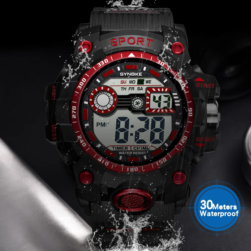 

Multifunctional outdoor waterproof running led watch digital watch men sport watches Digital wrist watch relogio digital