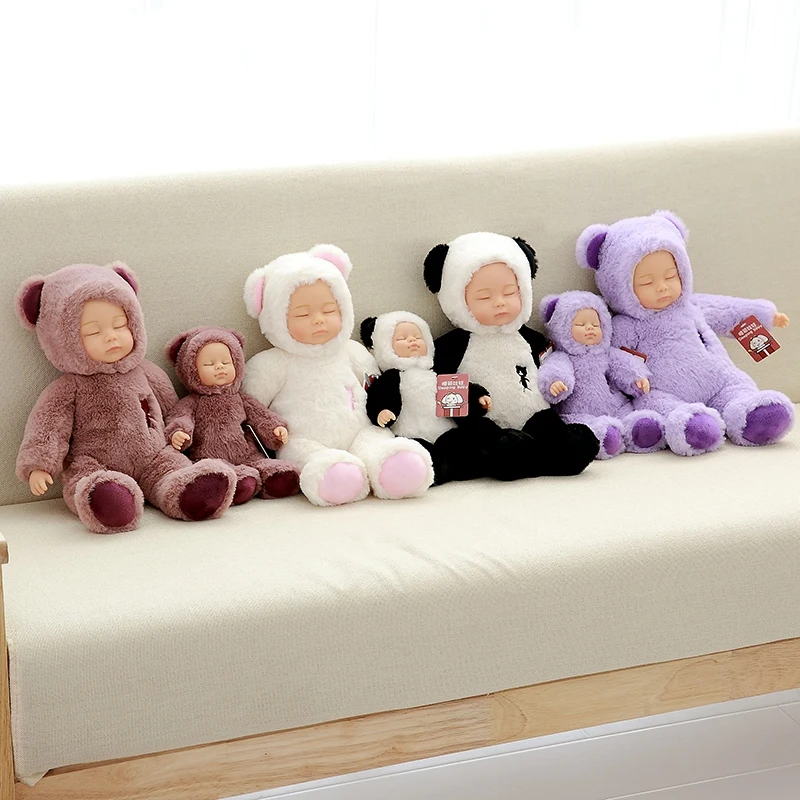 25 см силиконовая кукла reborn baby doll 17 дюймов спящие Младенцы reborn closplay кролик розовый белый Рождественский подарок для детей