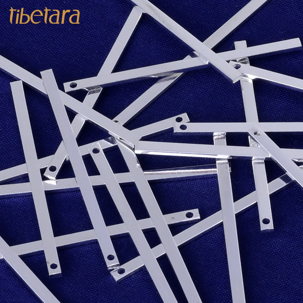 About 40.3*2.1*1mm Brass Bars,Personalized Gold Long Pendant,Stamping