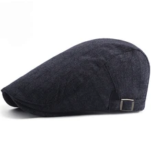 HT1576 новые весенние береты модные хлопковые головные уборы для мужчин и женщин унисекс продвинутые Gastby плоская кепка кепки регулируемые береты