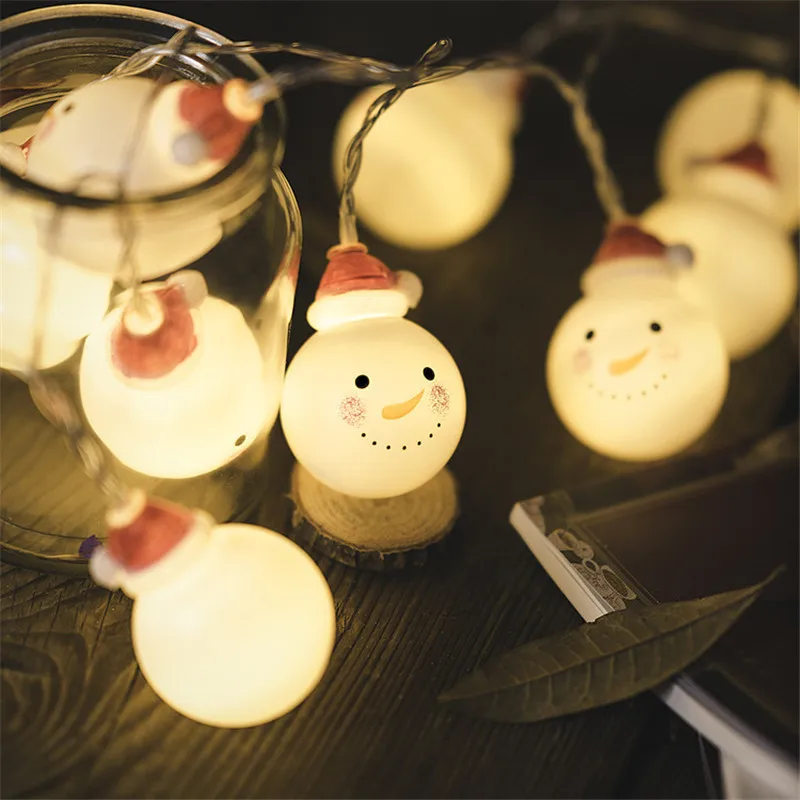 Muñeco De nieve 1 m 10 Luces Led decoración Luces De Navidad al aire libre Luci Natale Año Nuevo guirnalda cadena Luces De Navidad, J Muñeco De nieve 1 m 10 Luces Led decoración Luces De Navidad al aire libre Luci Natale Año Nuevo guirnalda cadena Luces De Navidad, J