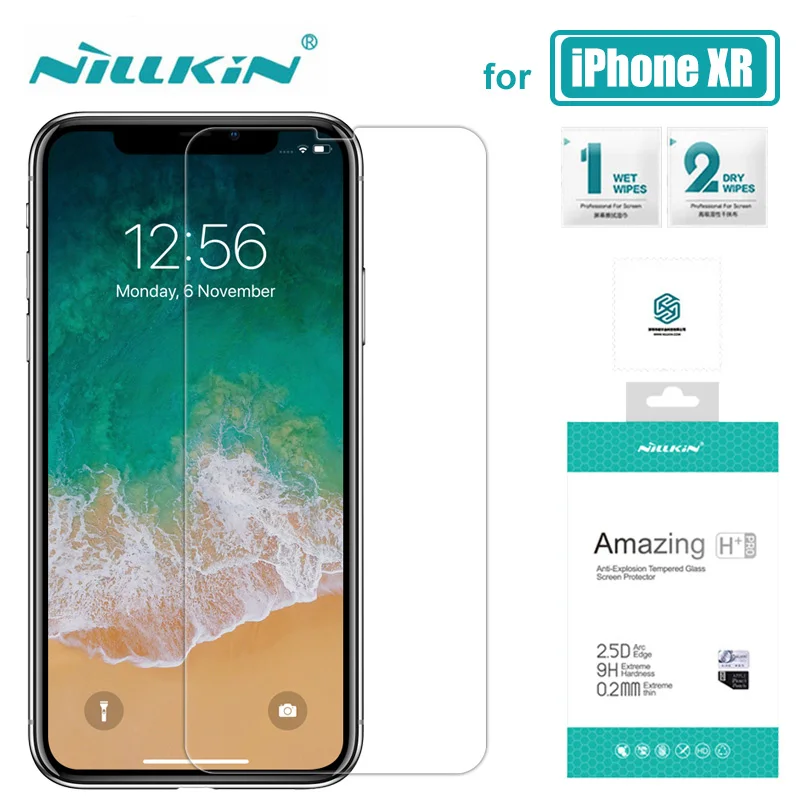 Стекло Nillkin для iPhone XR удивительное 9h/ч + Pro iPhoneXR закаленное стекло защита экрана Apple