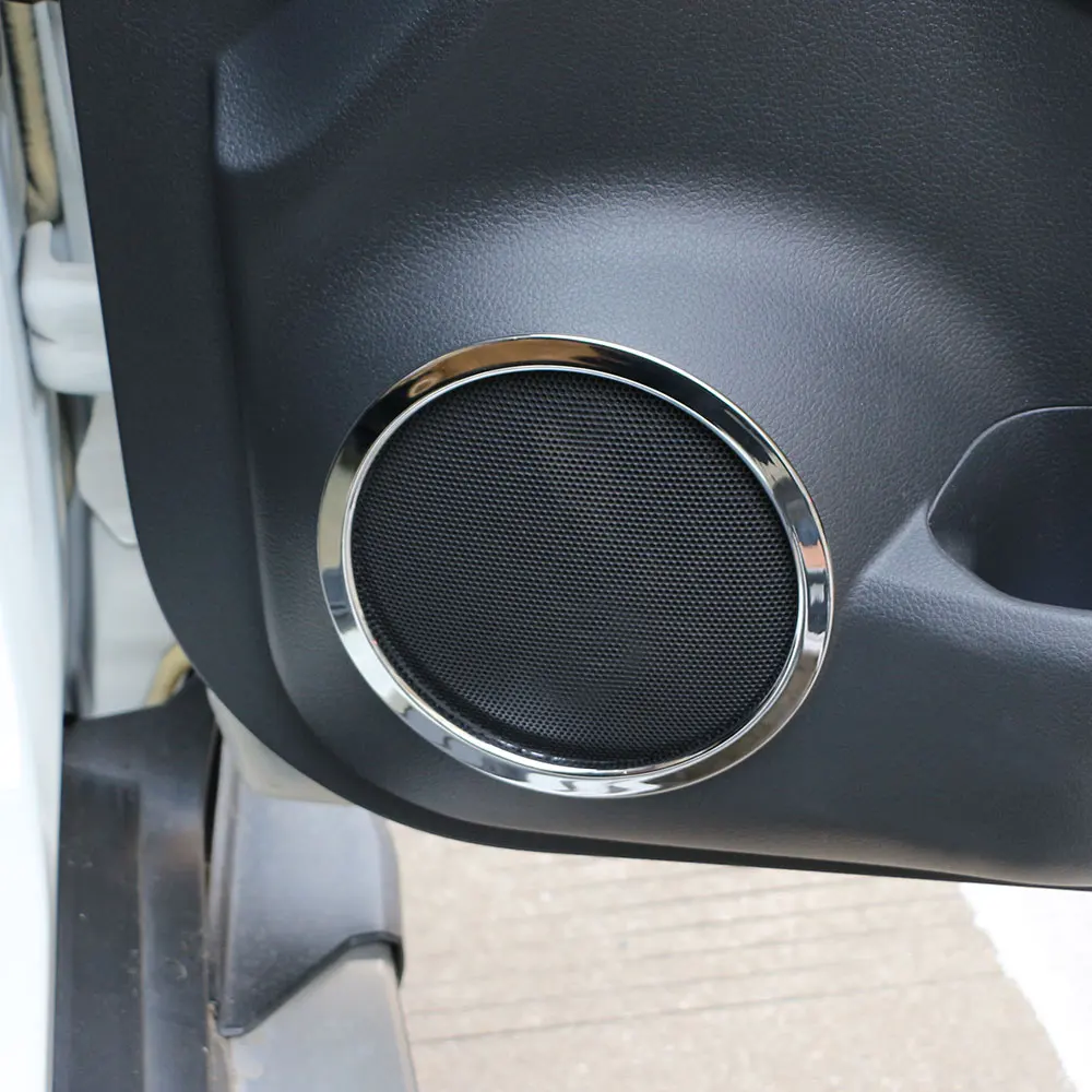 Carmilla хромированный дверной динамик кольцо Крышка динамик декоративная отделка наклейка для Nissan Xtrail X-Trail Rogue T32