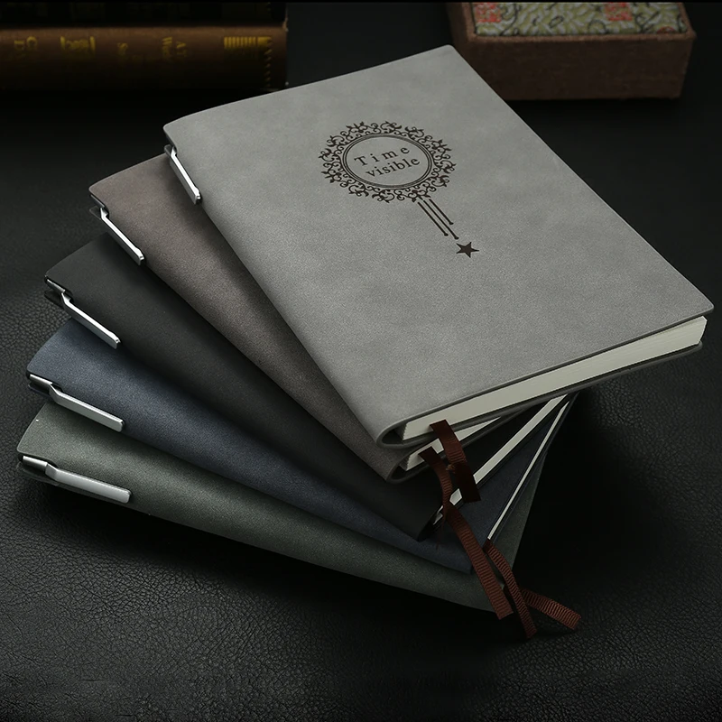 

Vamos Leather Notepad Business Planner Notebook Diary Journal Note Book School Plan A5 B5 B6 (1PCS)