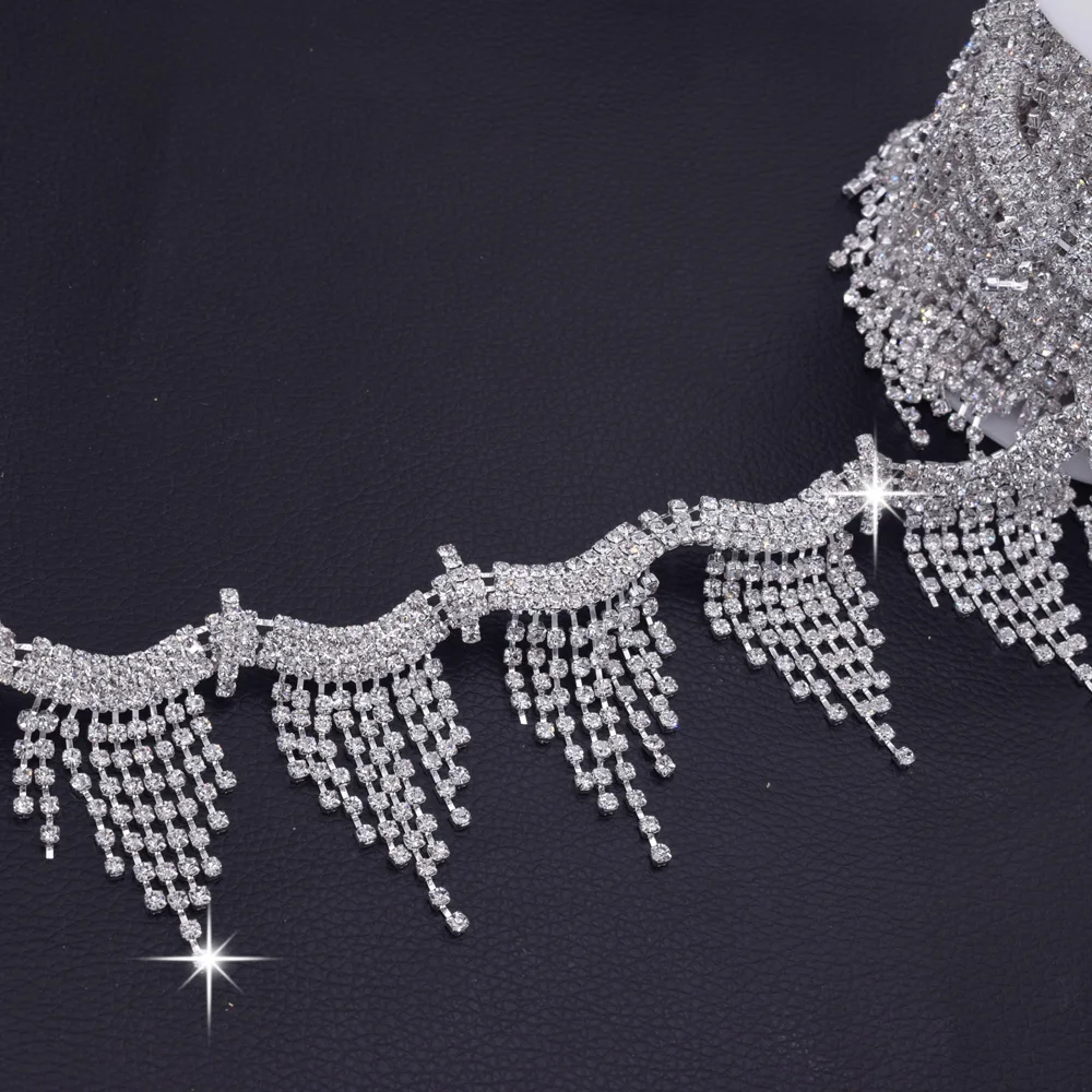 Tassel rhinestone trim HF-3294 (1)