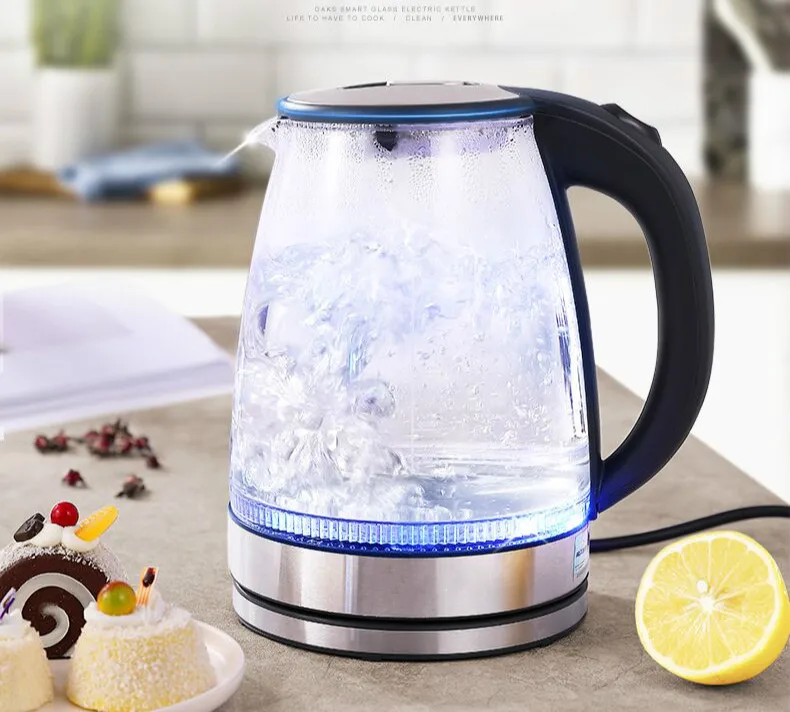 NEW Glass electric kettle boiling water boiler household transparent automatic power cut thermal insulation large capacit NEW Glass electric kettle boiling water boiler household transparent automatic power cut thermal insulation large capacit