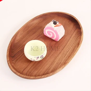 

Black Walnut Wood Tableware Serving Tray Decorative Tray Serving Platter For Food Tea Coffee Wine Premium Quality Easy to Wash
