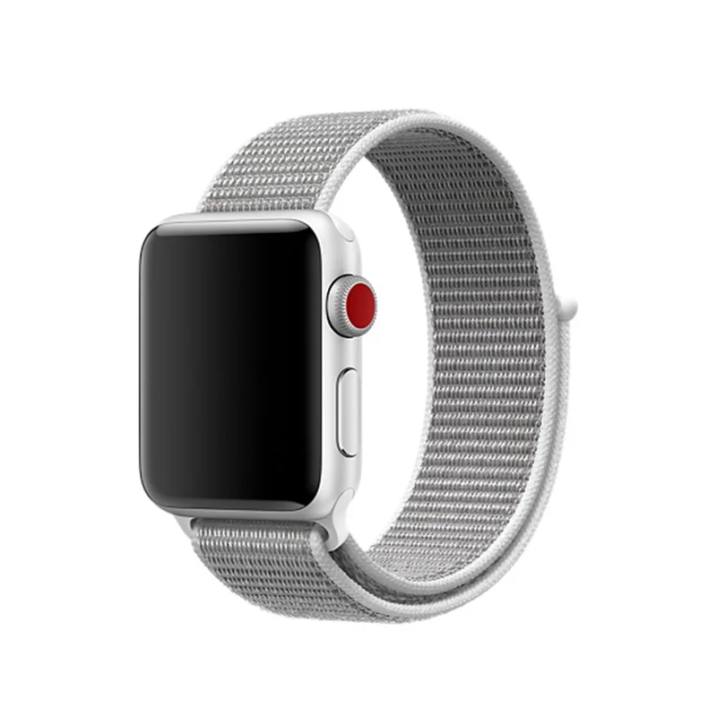 Спортивная петля ремешок для Apple Watch Band 5 4 44 мм 40 мм 42 мм 38 мм iWatch Series 4 3 2 1 Correa нейлоновый наручный браслет, ремешок аксессуары - Цвет ремешка: Seashell