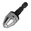 Mandrin adaptateur à tige hexagonale pour perceuse sans clé, 1/4 