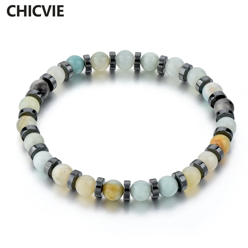 

CHICVIE Charms Natural Dull Polish Matte Stone Bracelet Bangles Beads For Women Jewelry Making Bracelets Dropshipping SBR180034