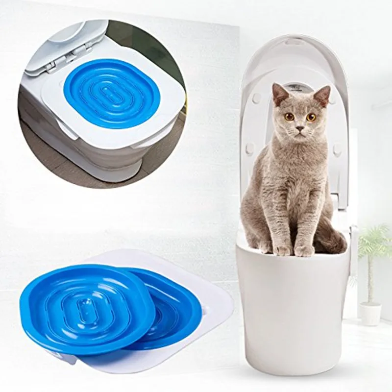 Cat Toilet Training Kit Pets Toilet Trainer Pet Little Toilet Trainer Convenient Toilet Cleaning Training Supplies Dropshipping