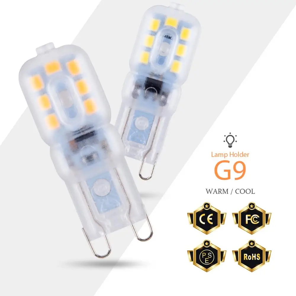

G9 LED Lamp 220V Spotlight Led Bulb 3W 5W Lampada LED Corn Light 2835 SMD Ampoule LED Spot Light Bulb g9 Home Lighting Lamps