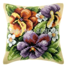 

CX0585, Tapestry Cushion Pillowcase Chunky Cartoon Throw Pillow Cross Stitch Kits for Embroidery on Pre-painted Canvas