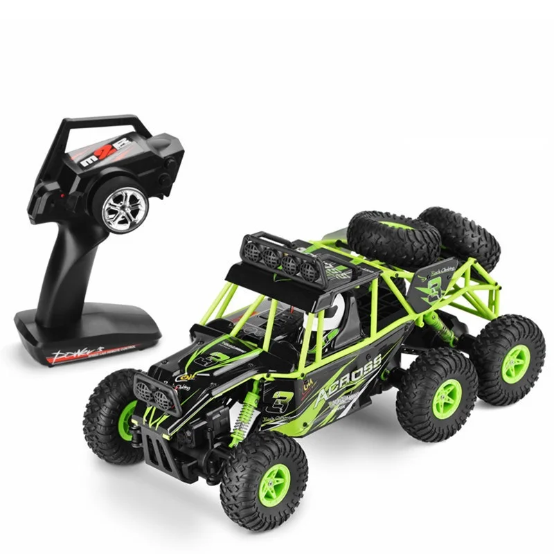 Новое поступление шесть колес bigfoot rc внедорожный автомобиль 18628 2 4G 4WD 1:18 пульт
