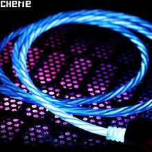Cherie Oneplus светодиодный зарядный кабель типа C Micro USB для samsung Xiaomi huawei Android светильник кабель для передачи данных провод для быстрой зарядки USB C
