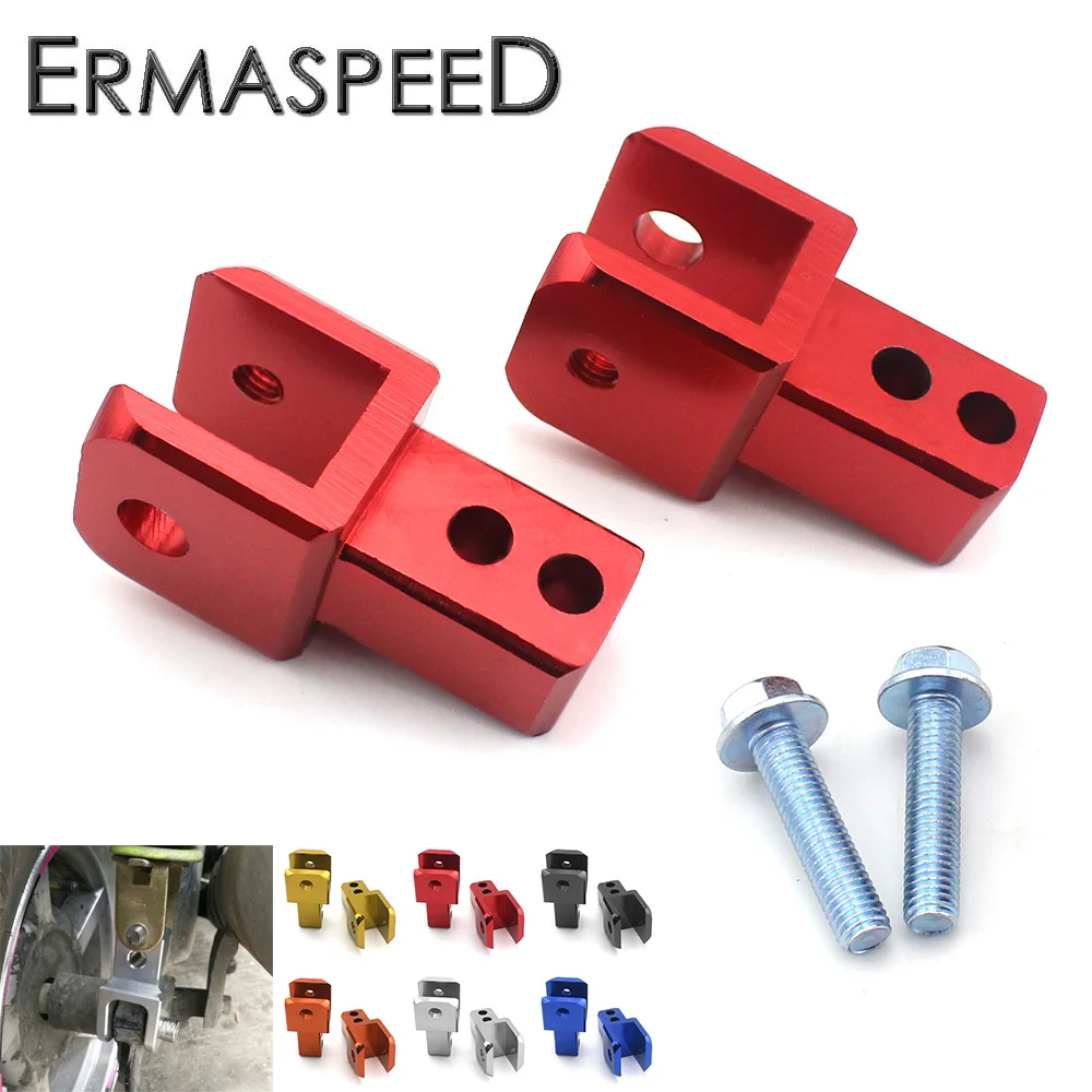 

Pair CNC Aluminum Motorcycle Accessory Rear Shock Absorber Riser Gold Red Black Orange Silver Blue for Honda Kawasaki Yamaha