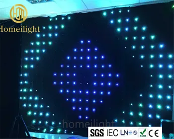 

P12CM 4*2M LED Video Curtain RGB Vision Curtain For DJ Matrix Backdrop