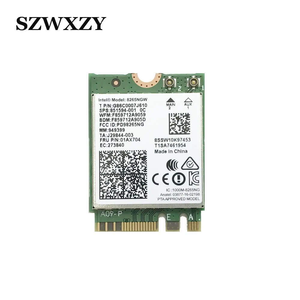 867 м для Lenovo Intel Dual Band Wireless-AC 8265NGW NGFF Wifi BT4.2 карта 01AX704 | Компьютеры и офис