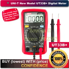 UNI-T UT33B+ AC/DC Voltage Palm Size Digital Multimeter AC Current, Ohm, Diode, Continuity Tester with 1.5V/9V/12V Battery Test цена UNI-T UT33B+ AC/DC Voltage Palm Size Digital Multimeter AC Current, Ohm, Diode, Continuity Tester with 1.5V/9V/12V Battery Test цены онлайн