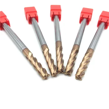 

HRC60 6mm 4Flute Solid Carbide Endmills D6X30XD6X100L Long Shank Side milling Slotting Profiling face mill