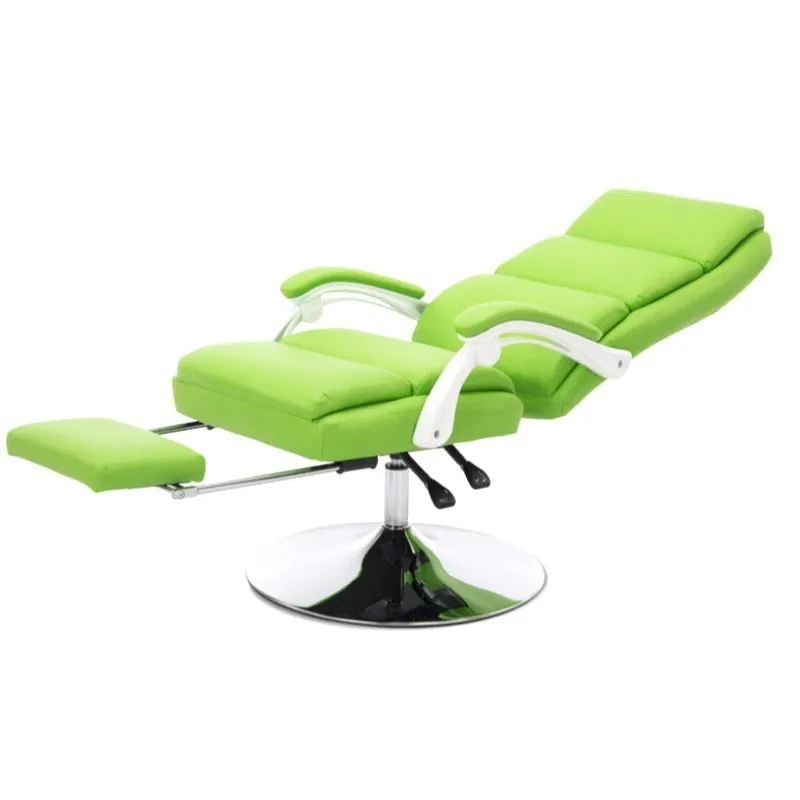 

Simple Beauty Chair Reclining Makeup Seat Waist Massage Soft Stool Household Lift Swivel Chair with Footrest Computer Seat