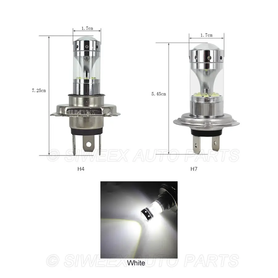 9005 HB3 9006 HB4 H4 H7 H8 H11 1156 BA15S 12 SMD 2525 Car Auto LED Bulbs Fog Lights Highlight High Power White Lamp 12V DC