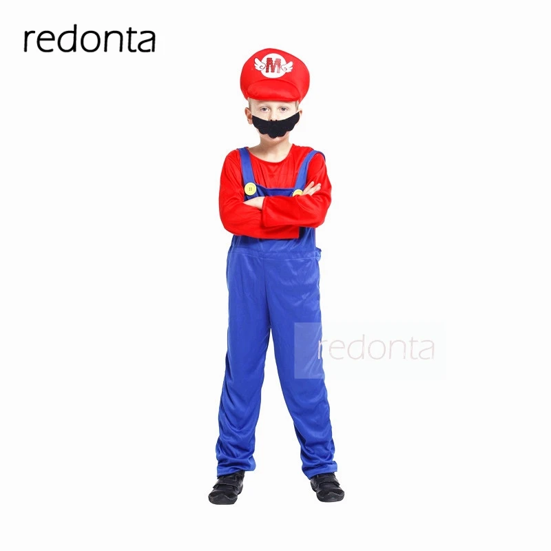 Super Brothers Cosplay Kostüm Set - 13-teilig Mit Hut, Bart & Accessoires Für Karneval & Partys