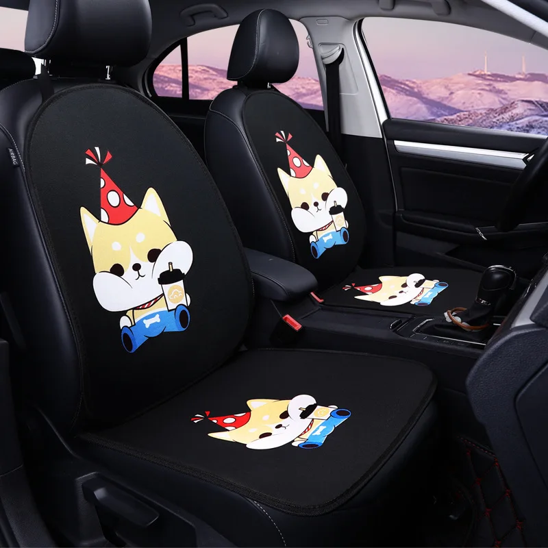 

Good quality Car seat cushion new product fashion design linen four seasons universal seat cushion car accessory gift