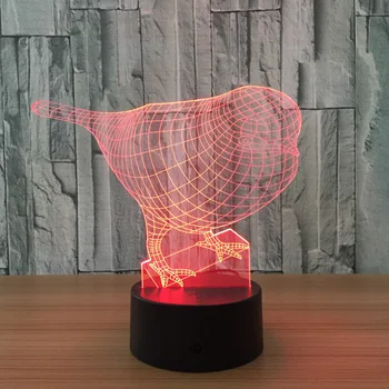 

Novelty Usb Led 3d Lamp Lampe De Chevet De Chambre Kids 3d Light Fixtures Led Usb Night Light 7 color change desk lamp