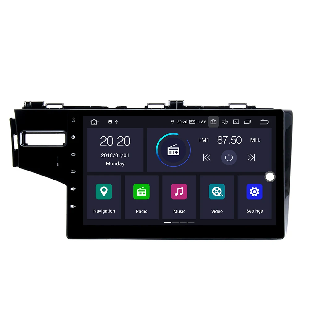 Cheap KOOCAVS 10.2" IPS Android 9.0 Car GPS Radio Player for Honda JAZZ FIT 2014 2015 2016 2017 4GB+64GB Stereo Multimedia Headunit 3