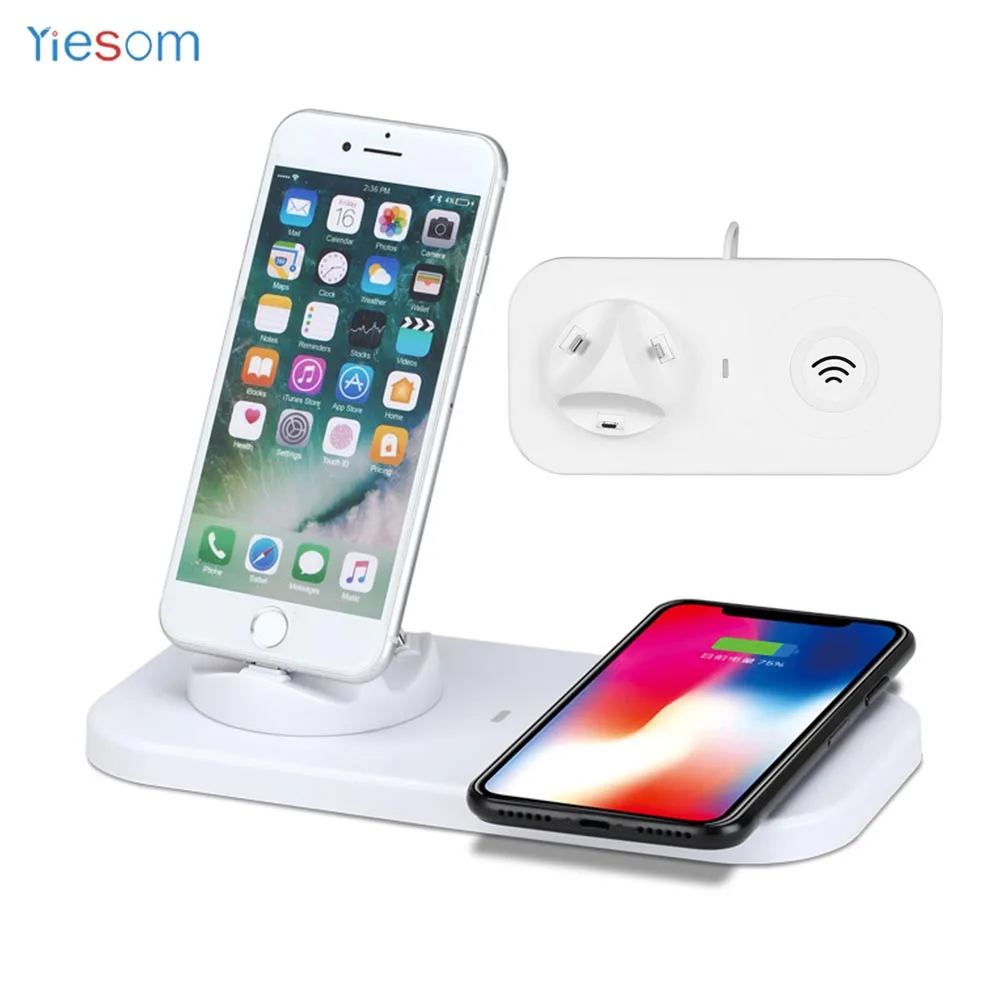 3 IN1 Micro/Type C/ISO Charger Dock Cradle Wireless