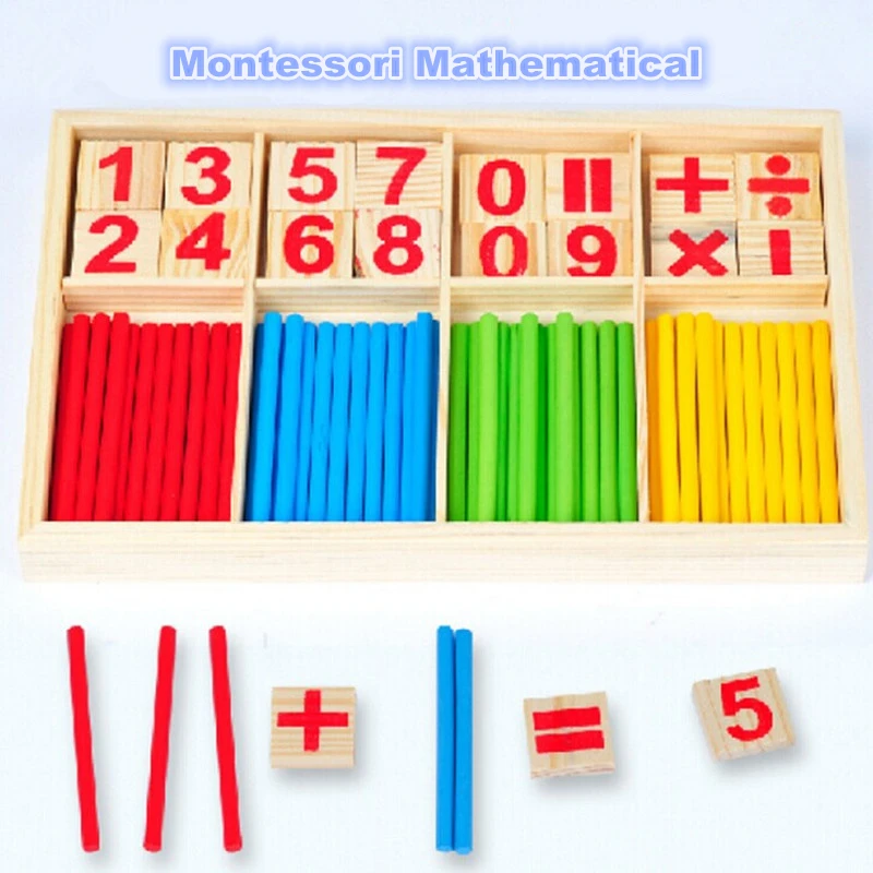 Kids Mathematics Educational Material Basic Math Skills Teaching Aids Toys 