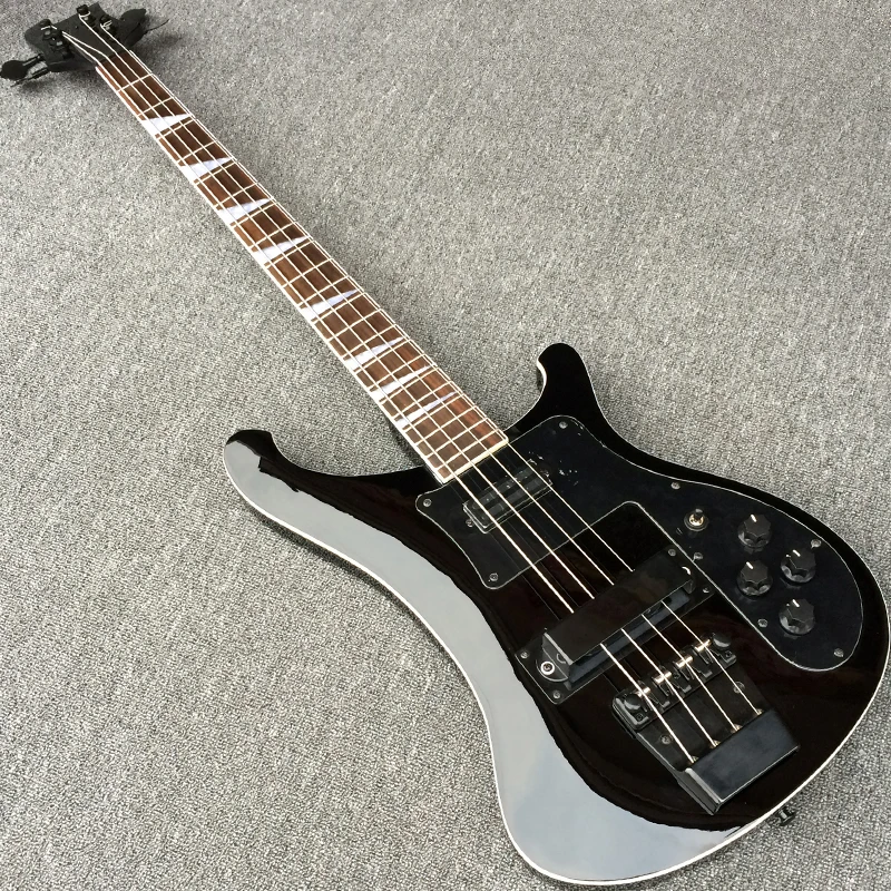 

Black Hardware Electric Bass guitar, Black color 4 strings Bass guitarra, All Color are available Wholesale and Retail