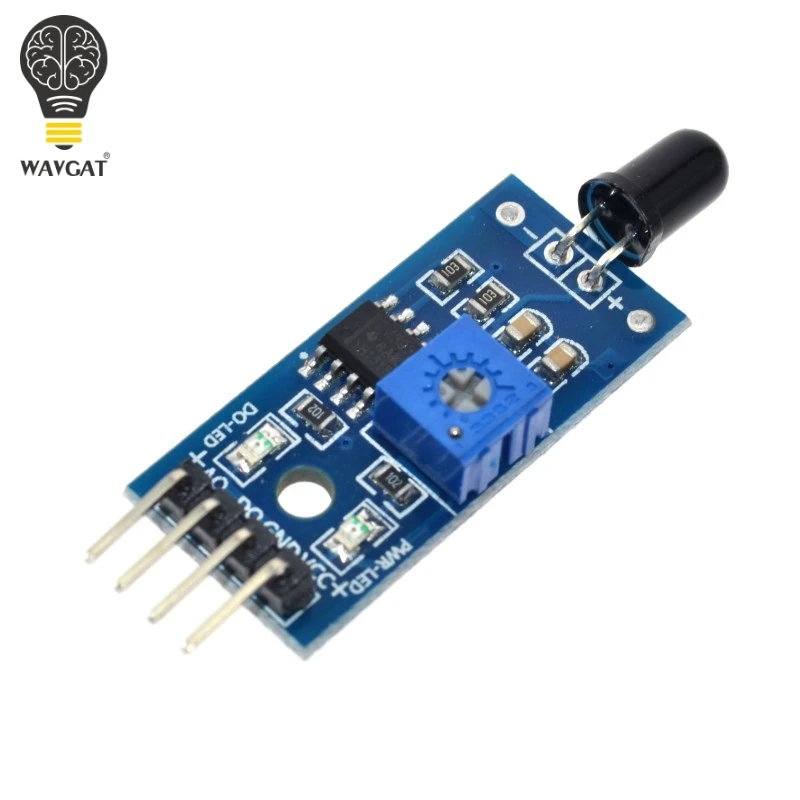 

WAVGAT IR Infrared 4 Wire Flame Detection Sensor Module IR Flame Sensor Module Detector Smartsense For Arduino