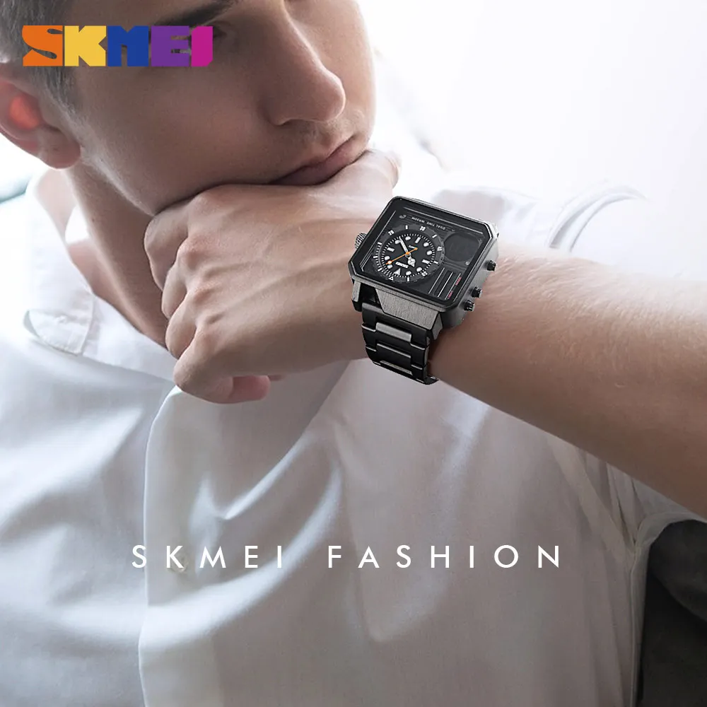Часы наручные SKMEI Мужские Цифровые электронные Роскошные с дисплеем из