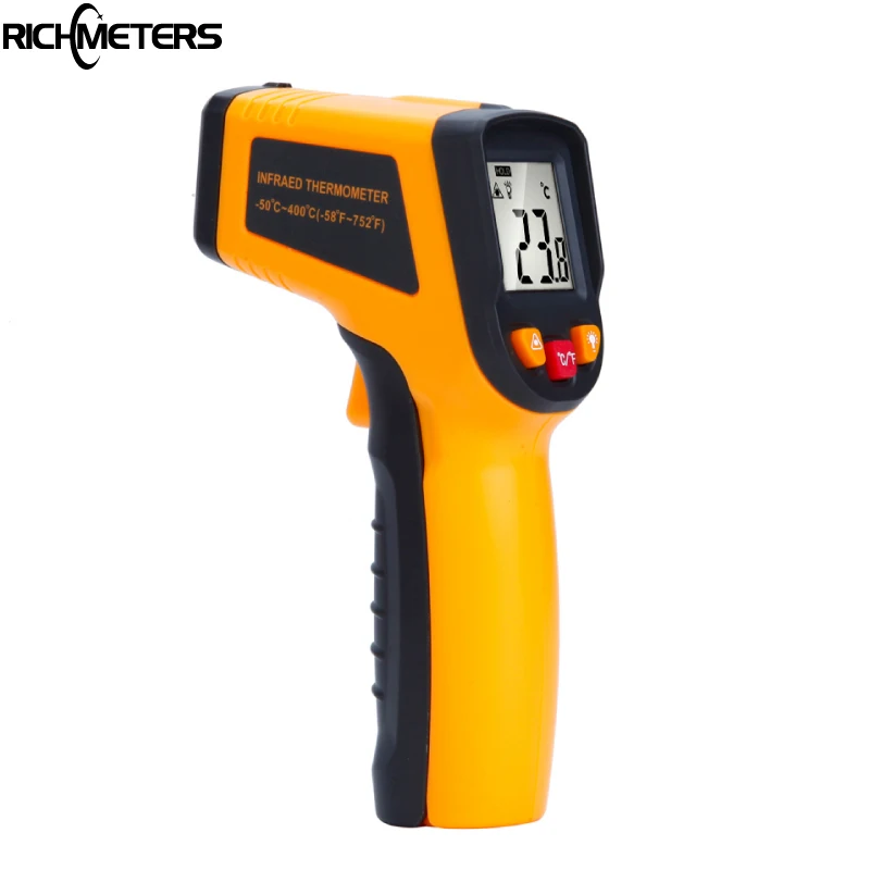

RICHMETERS 400C Digital laser Infrared Thermometer Temperature Gun Pyrometer