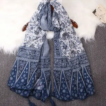 

New print Ethnic Fusion winter Hanging Muslim hijab scarf woman gorgeous bandana silk scarf Free Shipping Independen pack 10pcs