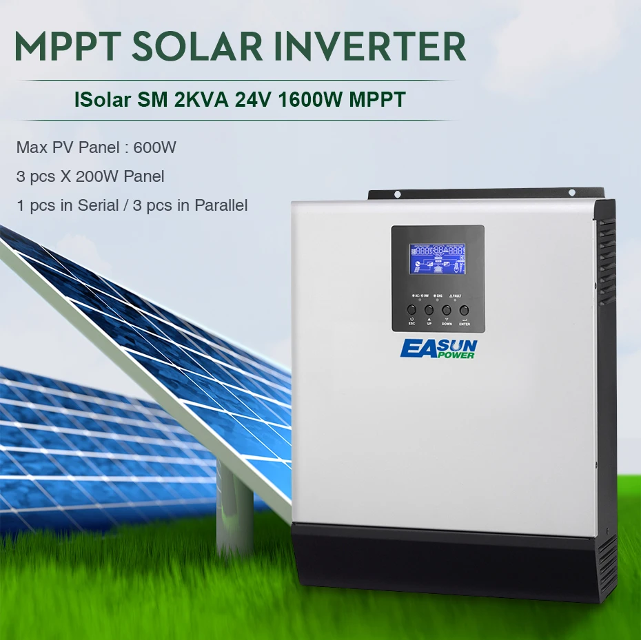EASUN POWER 24V Solar Inverter MPPT 2Kva 1600W Off Grid Inverter 220V 25A Hybrid Inverter Pure Sine Wave Inverter 30A AC Charger_01