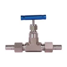 needle valve High pressure stainless steel butt weld needle valve high temperature Needle Valve+ 2 weld ends 6mm