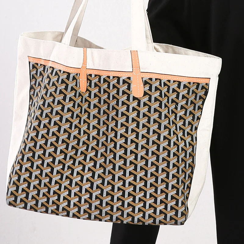 

2019 Ladies Handbags Summer Canvas High Capacity Tote Bag Women Shoulder Bags handbag famous brand Reusable Shopping Beach bag