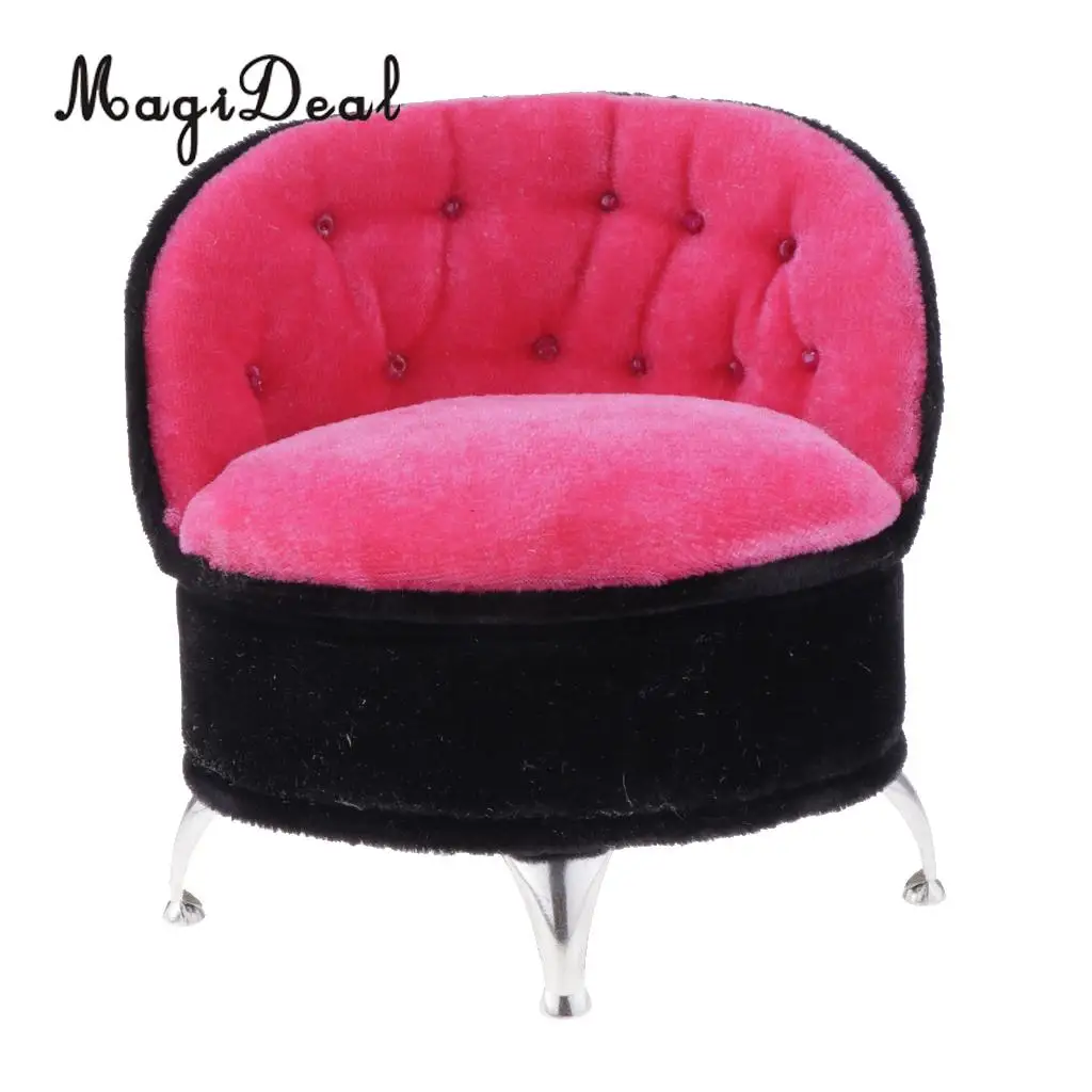1/6 European Styled Sofa Chair Doll House Miniature Furniture for Action Figure Dolls Acc Life Scene Decor Pretend Play Toys