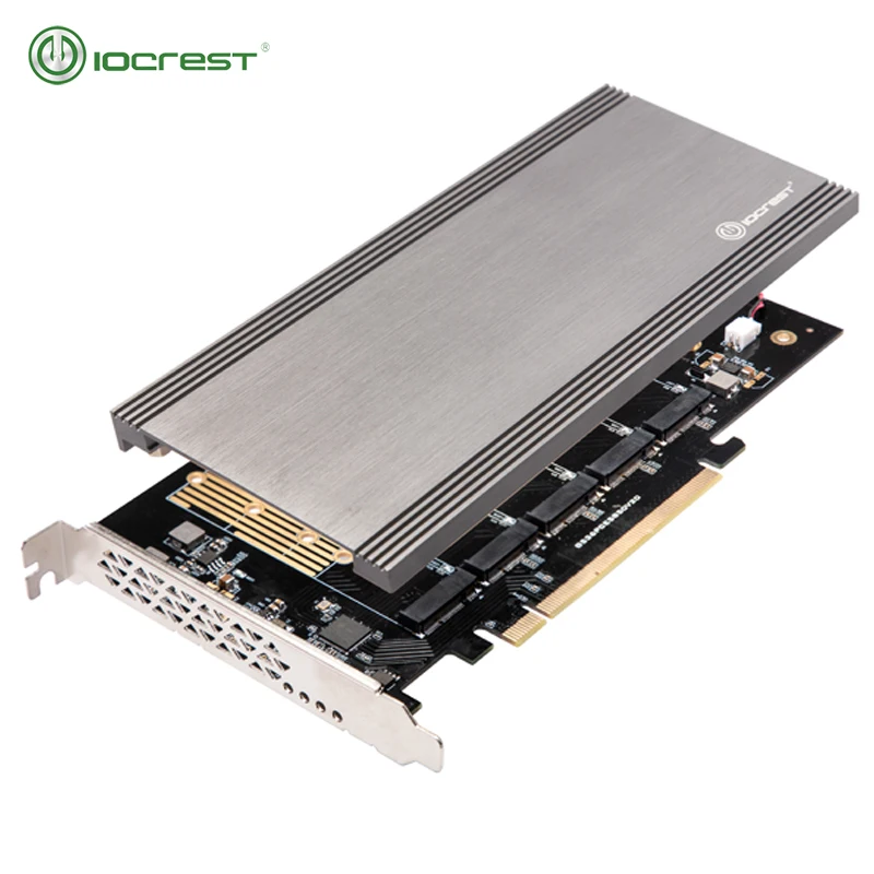 IOCREST PCIe 3,0 до 5 M.2(SATA) B-key Поддержка карт размером 2280, 2260, 2242 и 2230