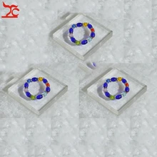 3 шт., Декоративная Прозрачная доска для демонстрации ювелирных изделий, акриловый дисплей для ювелирных изделий, блоки для часов, браслетов, браслетов, витрина 10*10*1,8 см