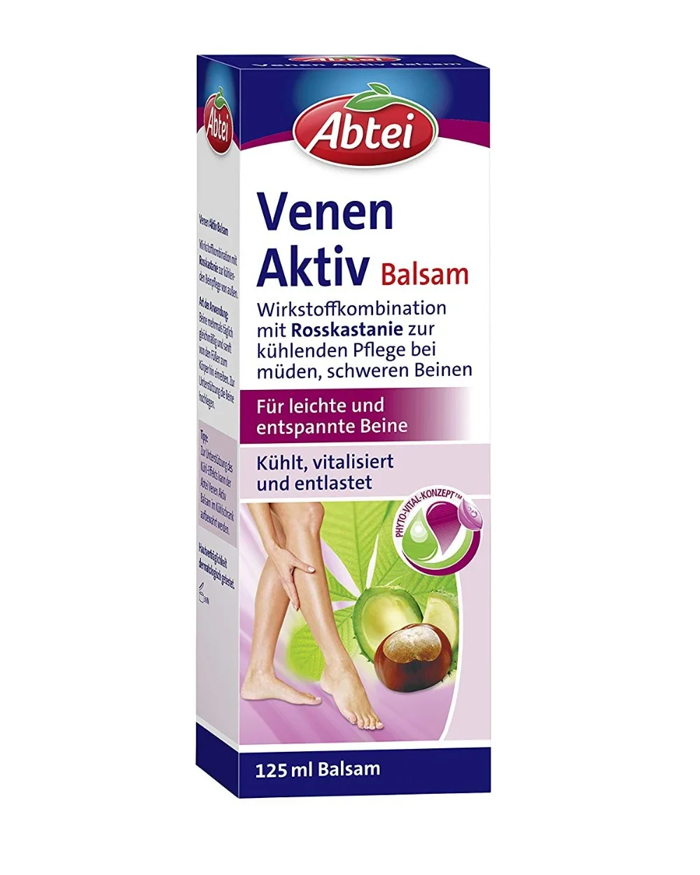 

Abtei Venen Aktiv Balsam 125 ml,Horse chestnut seed varicose leg cream