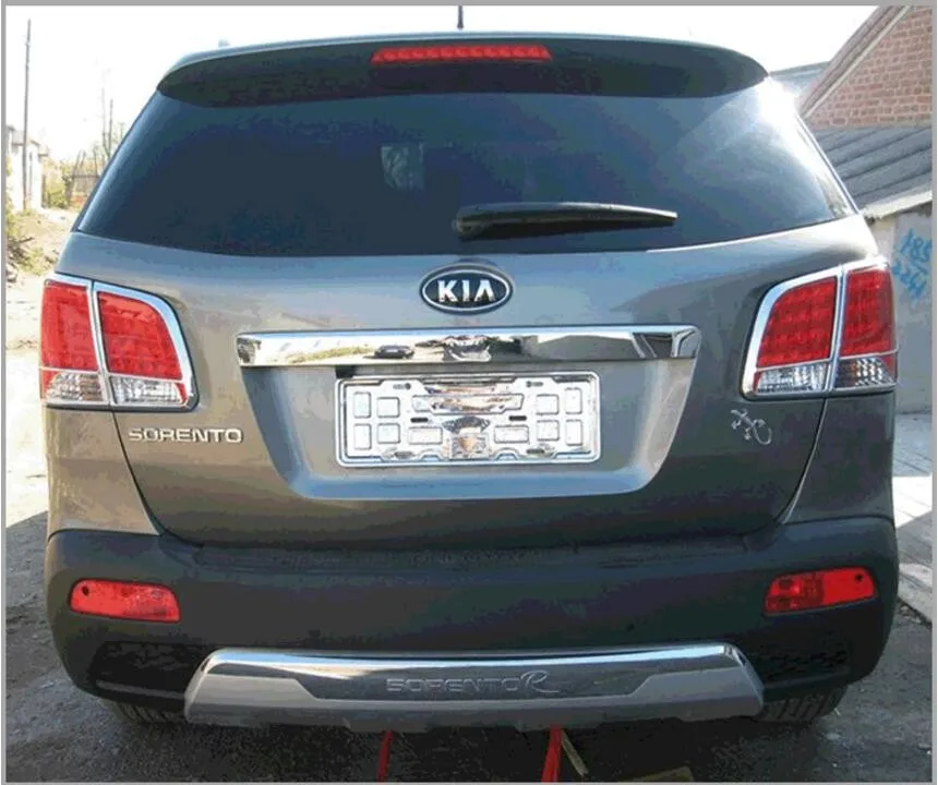 JIOYNG подходит для Kia Sorento 2009-2012 передний+ задний бампер диффузор бамперы для губ защитная накладка ABS хромированная отделка