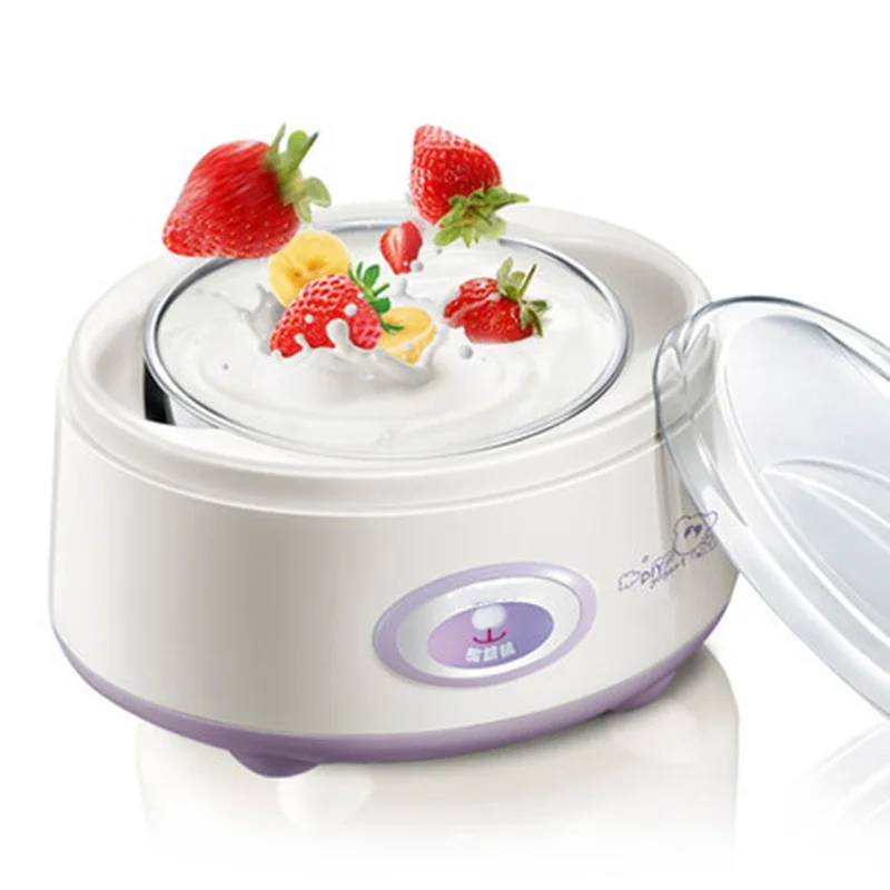 Бытовая техника бытовой йогурт машина автоматическая постоянная температура йогурт машина D058 - Цвет: Белый