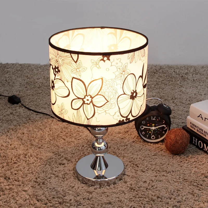 2017 new simple and stylish lighting lamp / bedside / Fabric bedroom lamp touch switch Black pattern Table Lamp FG566 2017 new simple and stylish lighting lamp / bedside / Fabric bedroom lamp touch switch Black pattern Table Lamp FG566